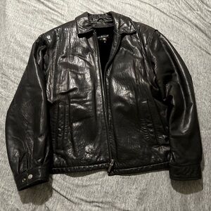 Men's Vintage Black Leather Jacket